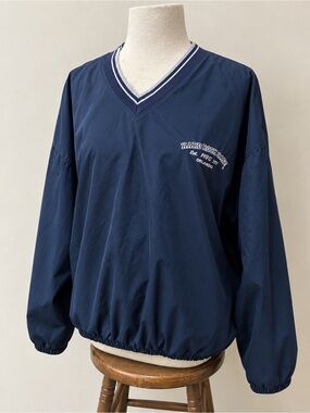Hard Rock Cafe Navy V-Neck Pullover Sweater